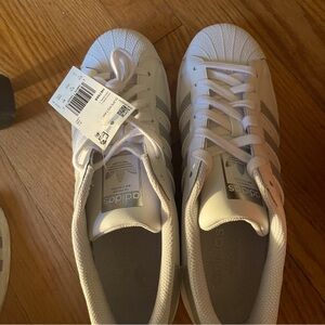 Brand new adidas white sneakers, size 7 color white